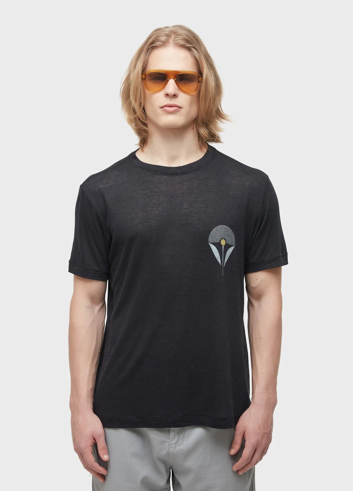 CAMISETA OSKLEN LIGHT LINEN FLOWER SUN