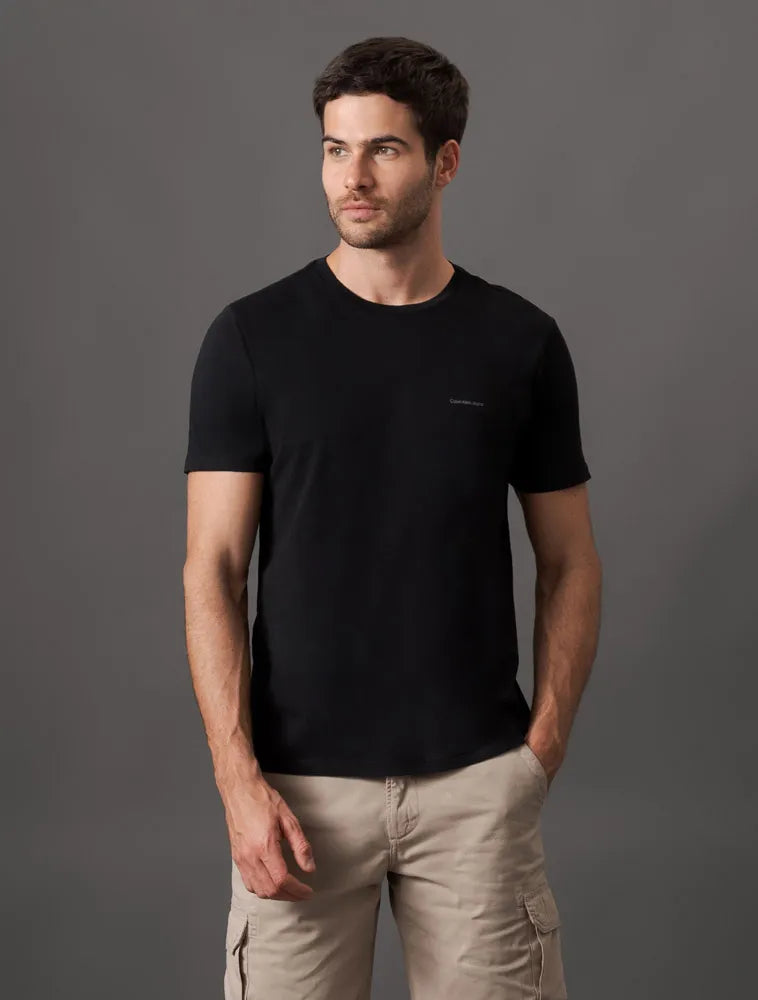 CAMISETA CALVIN KLEIN MASCULINA LOGO MINIMALISTA