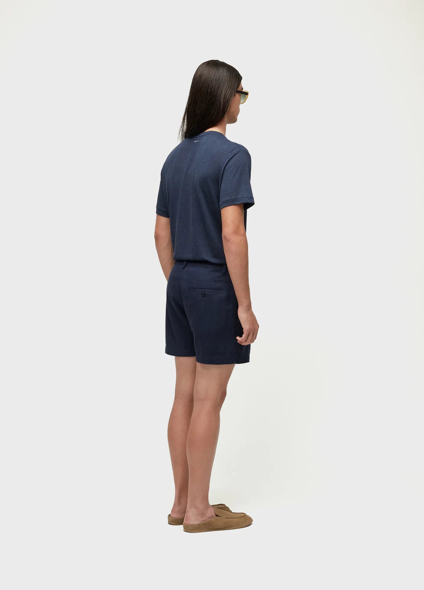 SHORT OSKLEN MASCULINO LINHO FLUID PLEATS