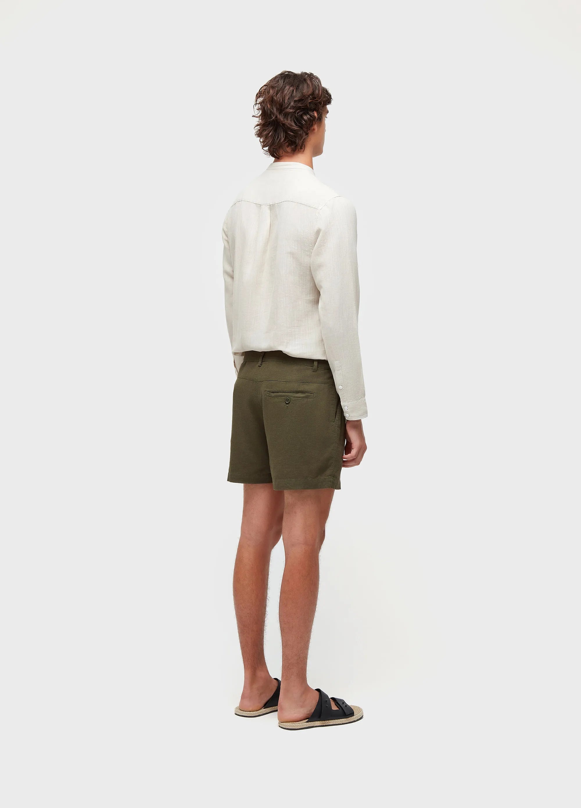 SHORT OSKLEN MASCULINO LINHO FLUID PLEATS
