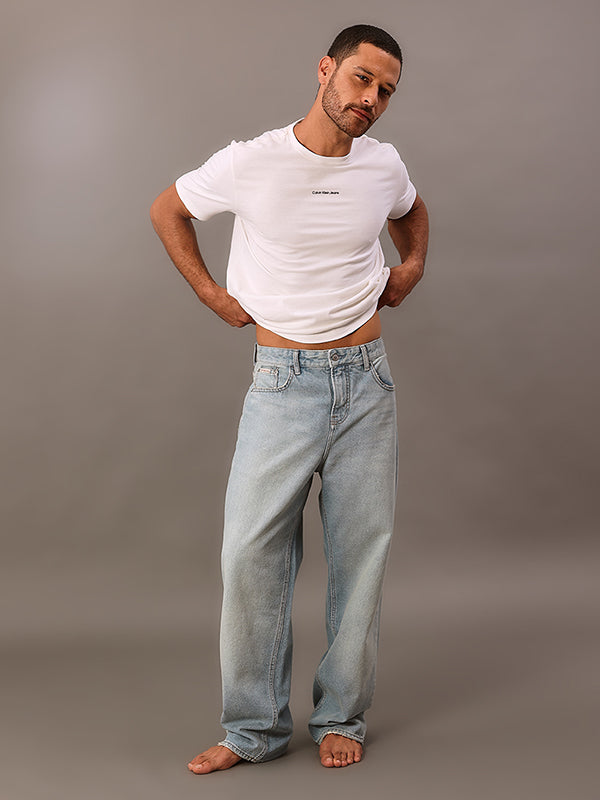 CALCA CALVIN KLEIN JEANS BAGGY 5 POCKETS AZUL CLARO