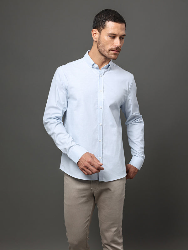 CAMISA CALVIN KLEIN OXFORD REGULAR MANGA LONGA