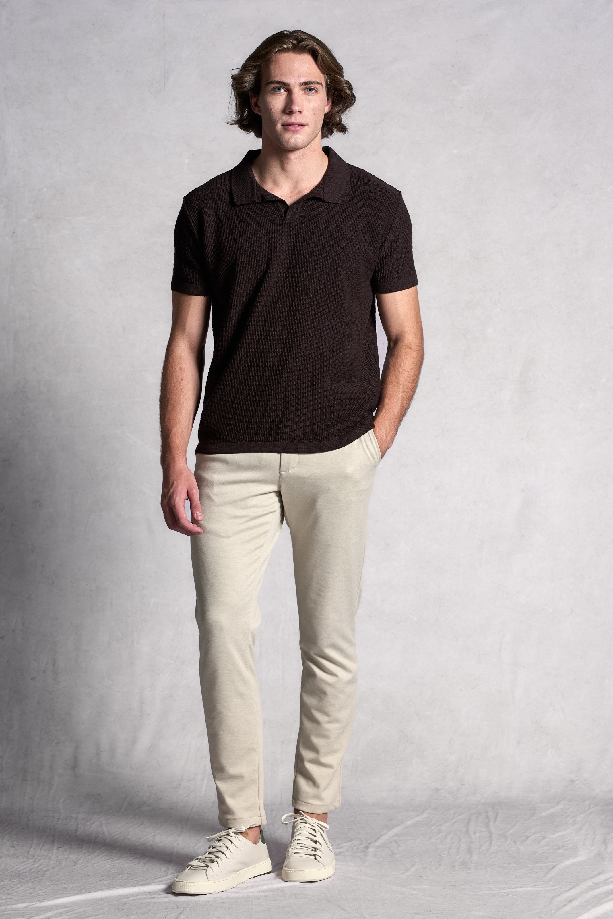 POLO TRICOT MASCULINA ANKOR TEXTURIZADA