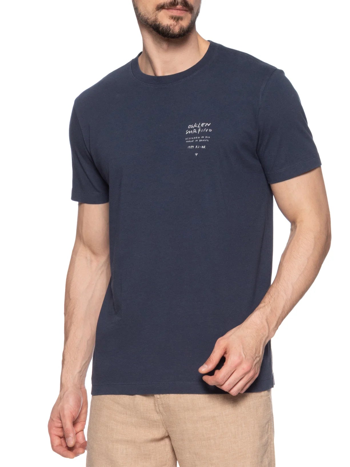 CAMISETA OSKLEN MASCULINA SLIM VINTAGE SURF HANDWRITING