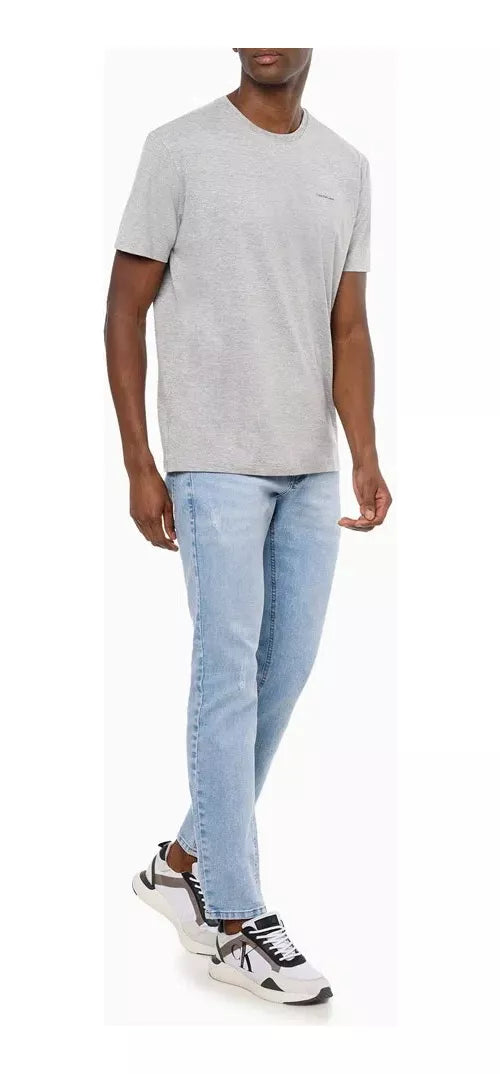CAMISETA CALVIN KLEIN MASCULINA LOGO MINIMALISTA