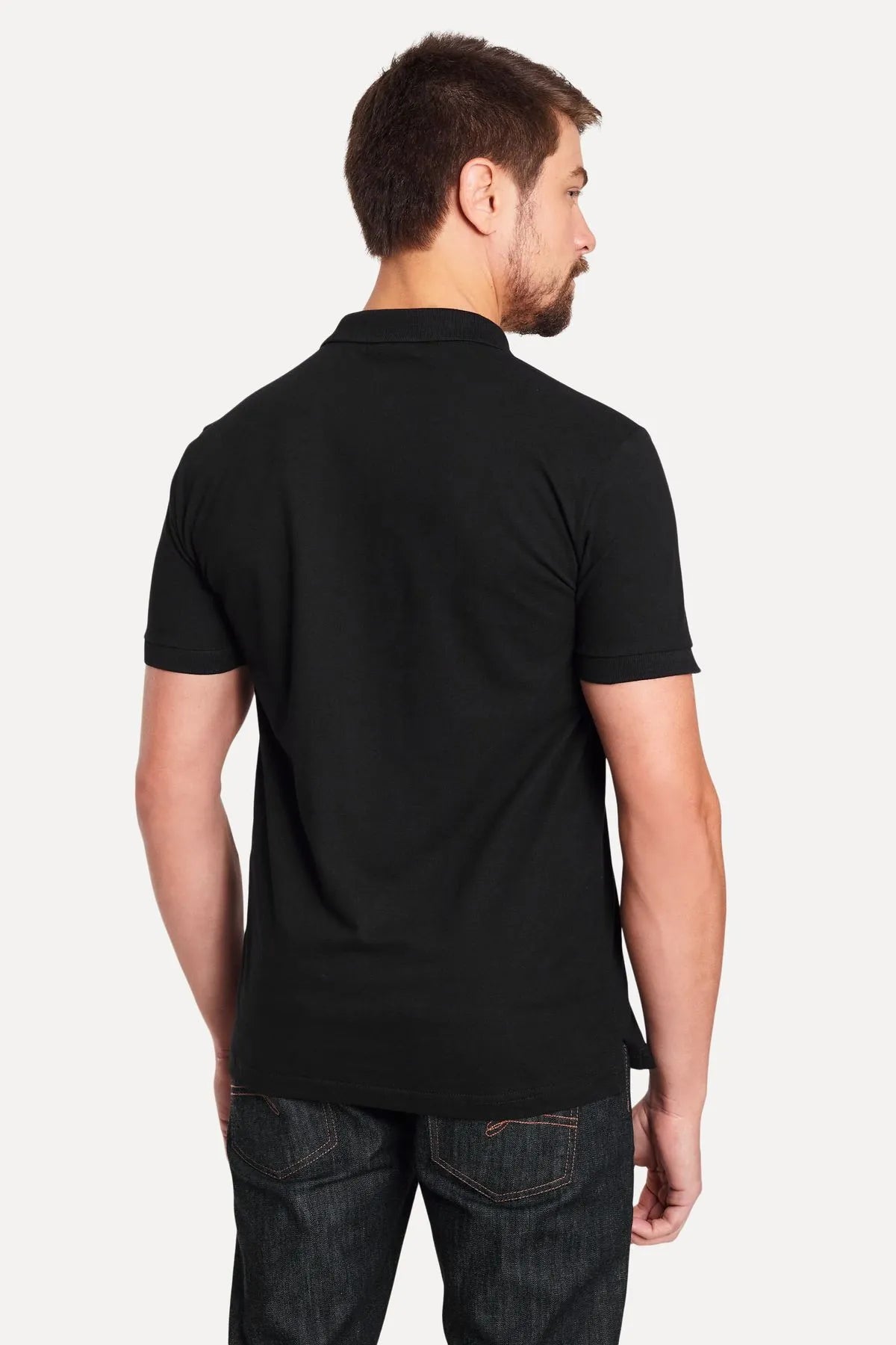 POLO RESERVA MASCULINA PIQUET CLASSICA PRETO