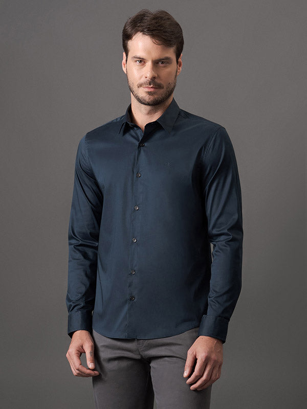 CAMISA MASCULINA CALVIN KLEIN CANNES BASICA ESSENTIAL
