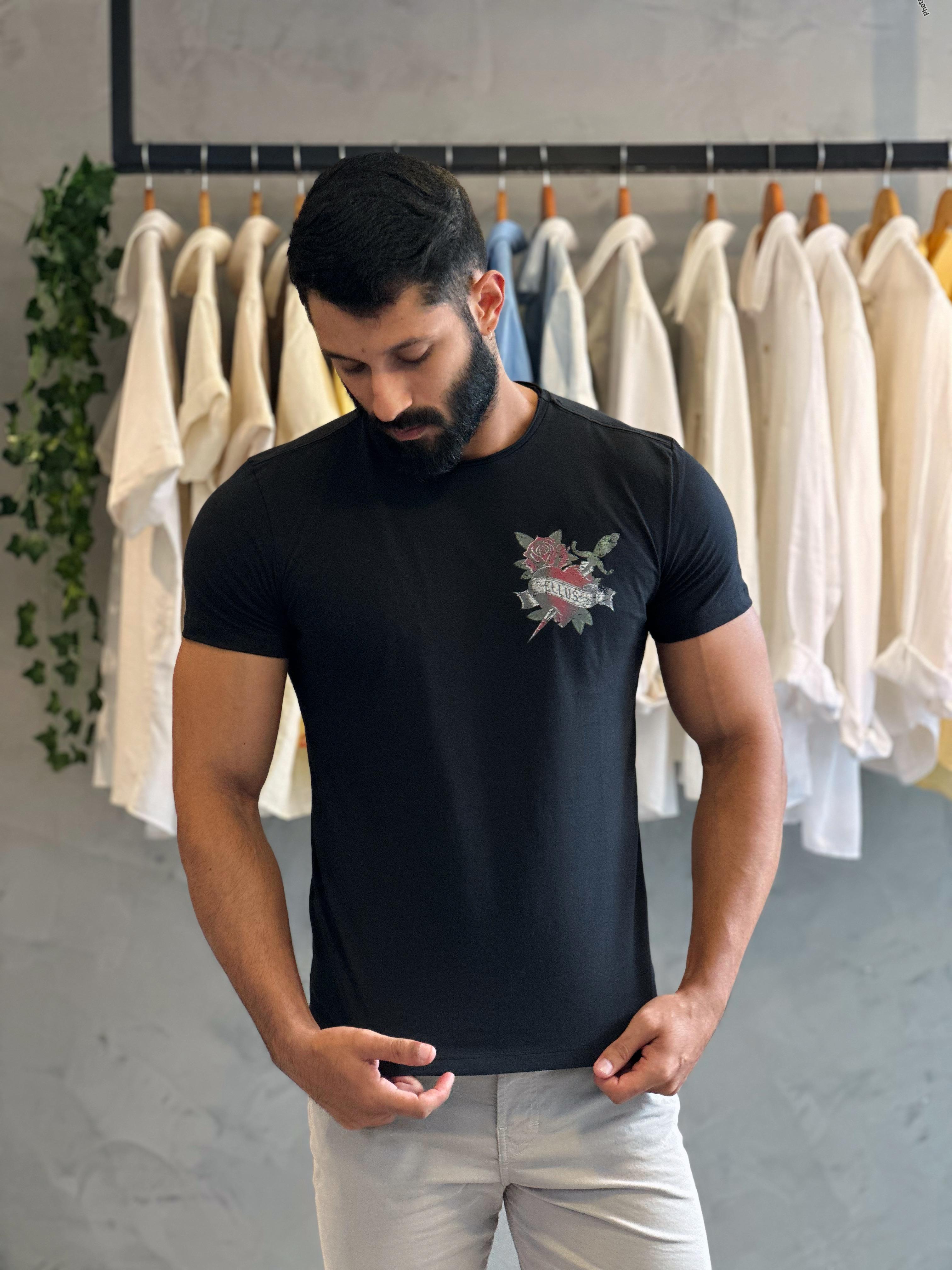 CAMISETA ELLUS TOUCH HEART TATTOO CLASSIC