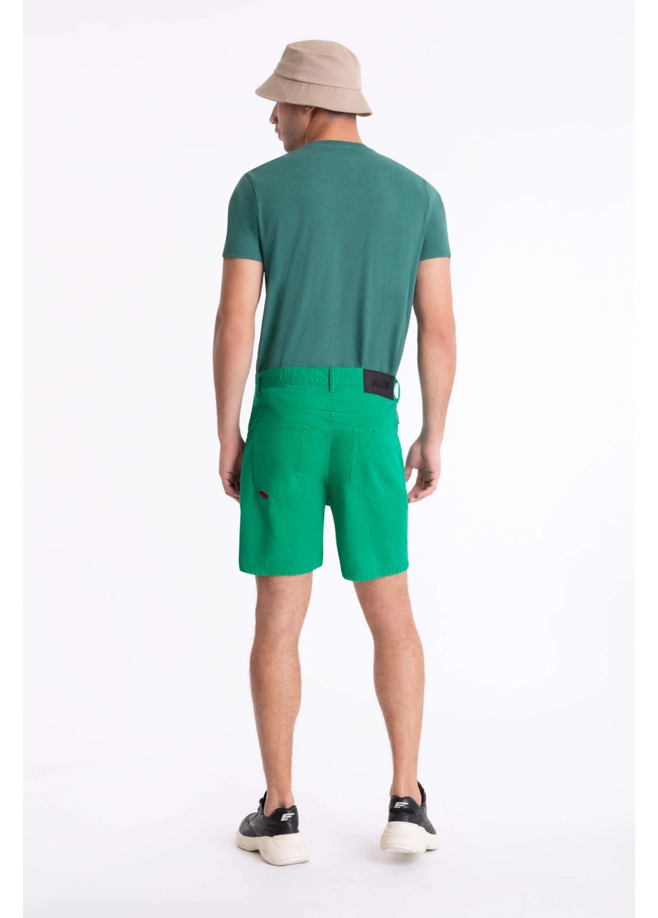 BERMUDA ELLUS COLOR TWILL LOOSE VERDE BANDEIRA