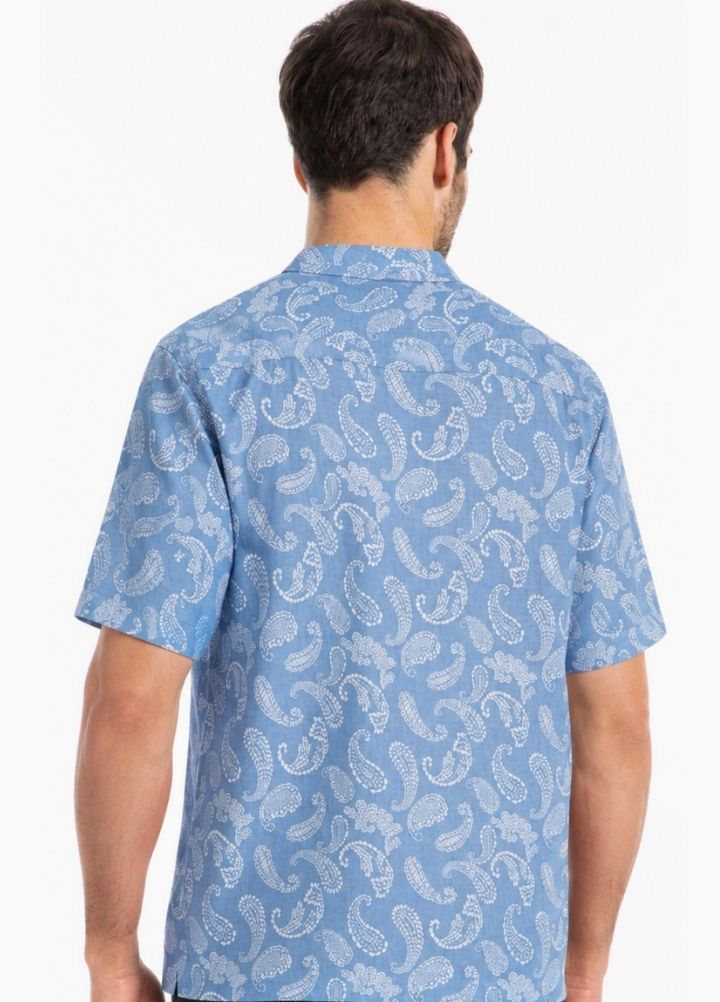 CAMISA ELLUS VISCO NYLON LOOSE PAISLEY TIE
