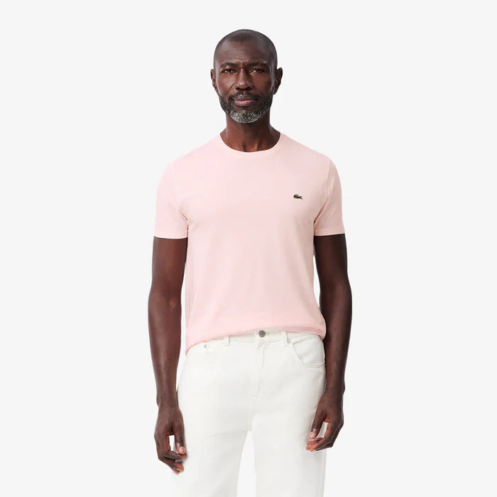 CAMISETA LACOSTE EM JÉRSEI DE ALGODÃO PIMA