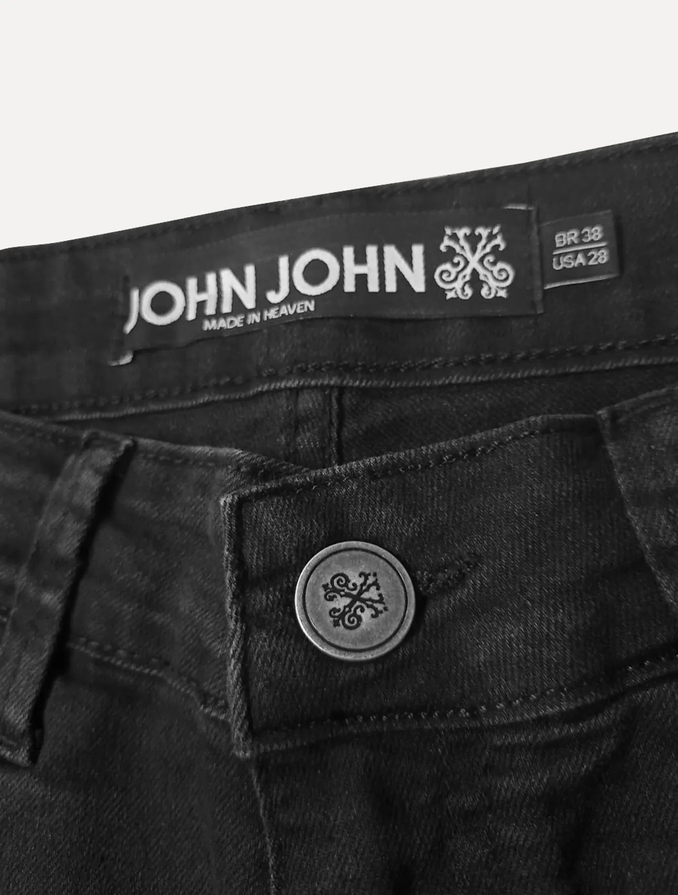 CALÇA JOHN JOHN MASCULINA SUPER SKINNY BROOKS BLACK