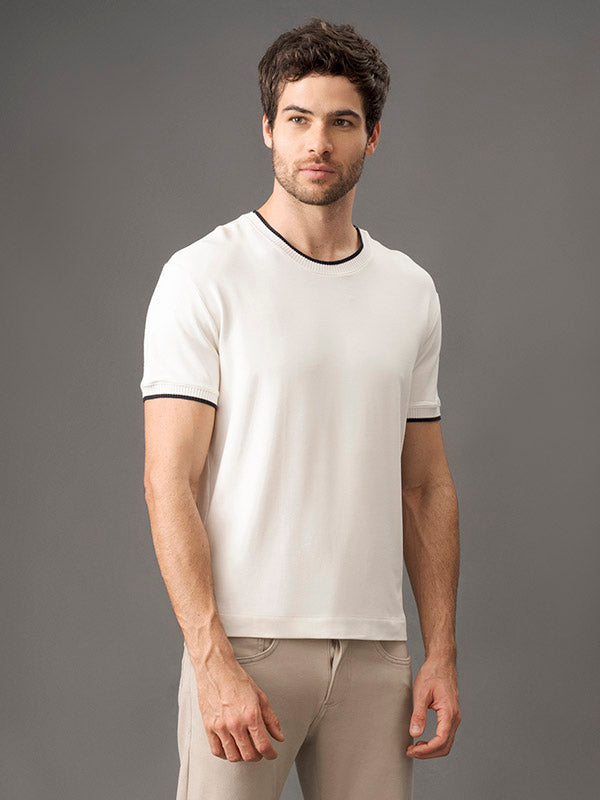 CAMISETA CALVIN KLEIN MASCULINA FRISO CONTRASTANTE
