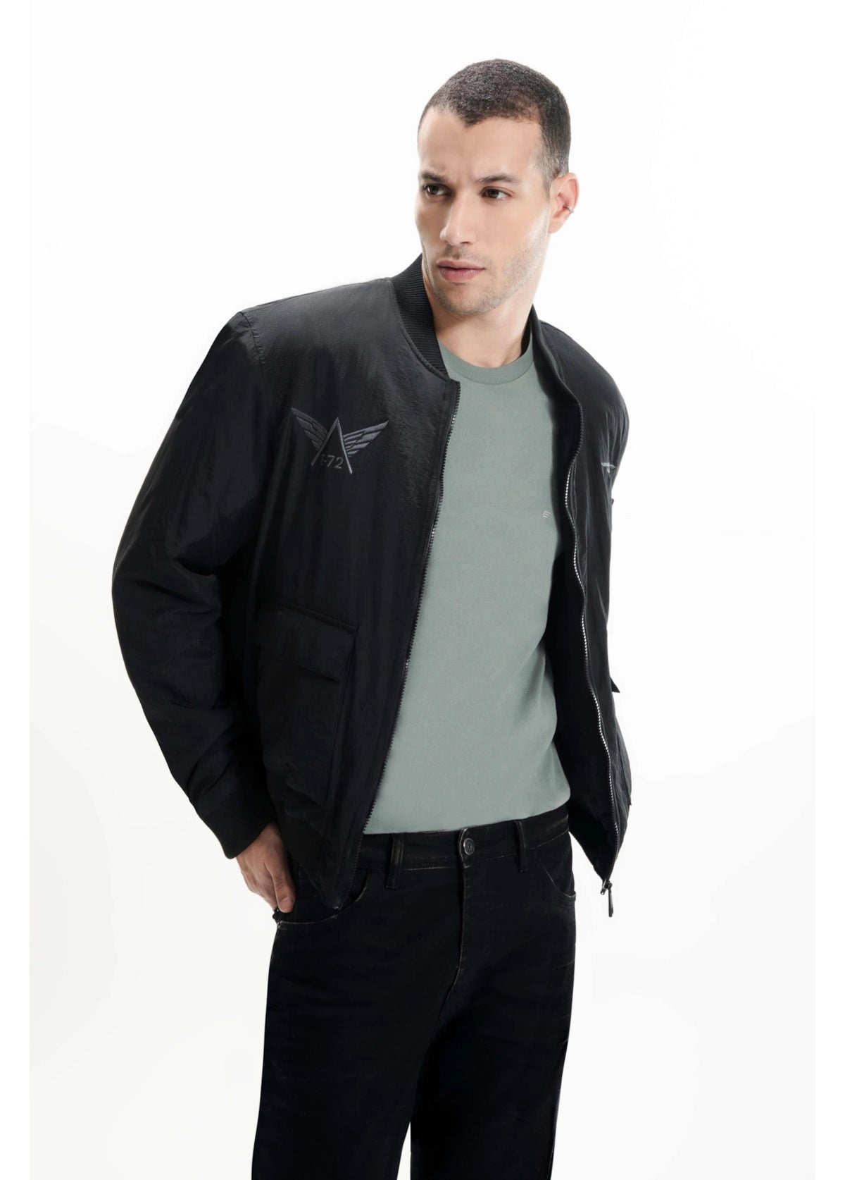 JAQUETA BOMBER ELLUS NY EMBROIDERY