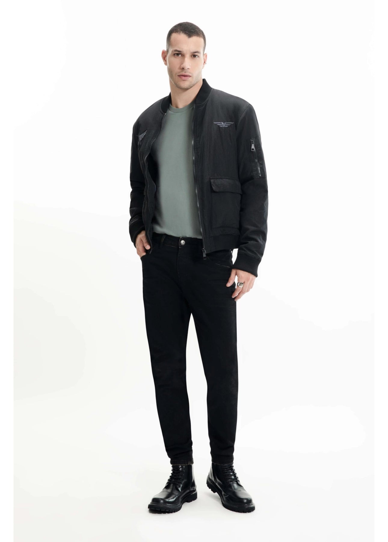JAQUETA BOMBER ELLUS NY EMBROIDERY