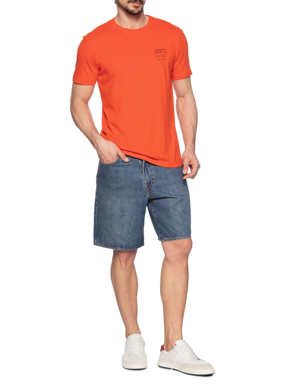 CAMISETA OSKLEN MASCULINA SLIM VINTAGE SURF HANDWRITING