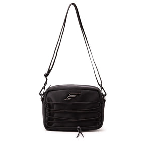 POCHETE ELLUS BELT BAG NYLON RUBBER DETAILS SHOUDER BAG PRETO