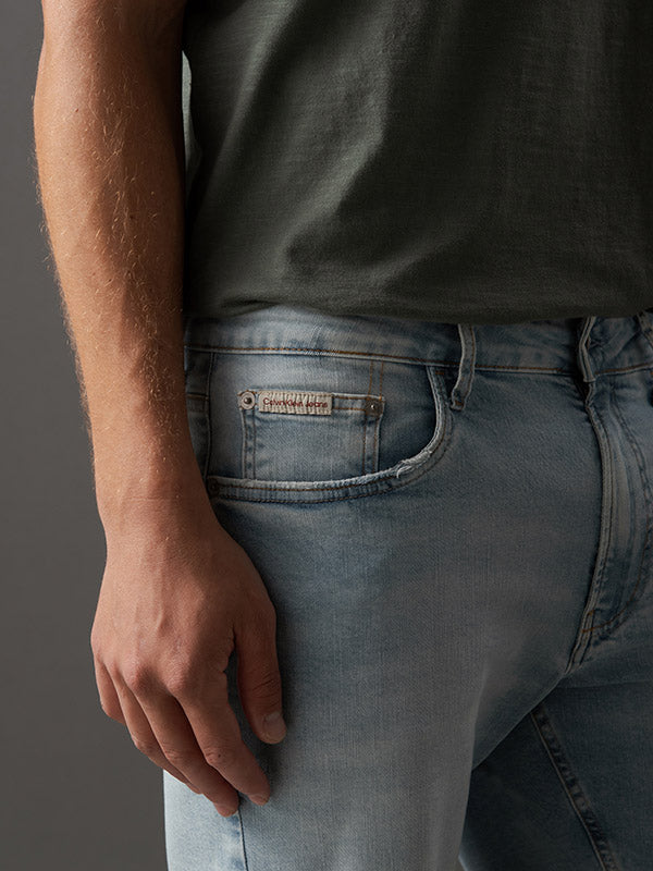 BERMUDA JEANS CALVIN KLEIN MASCULINA CARNABY 9 5 POCKETS
