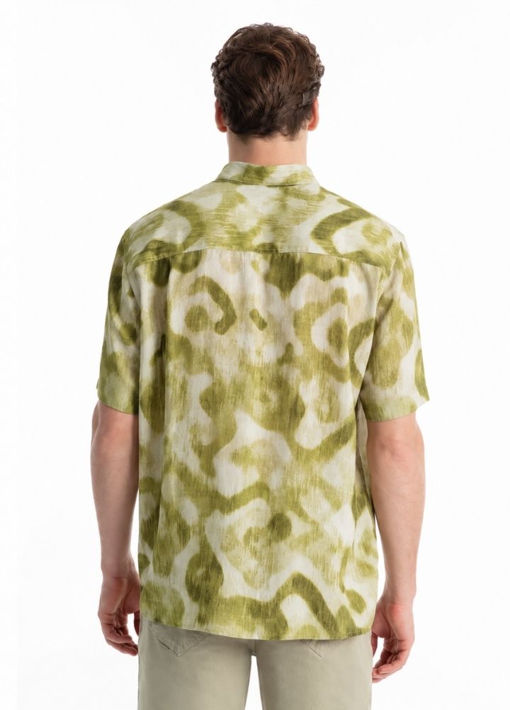 CAMISA ELLUS MODAL BLEND IKAT MOUNTAIN SURF