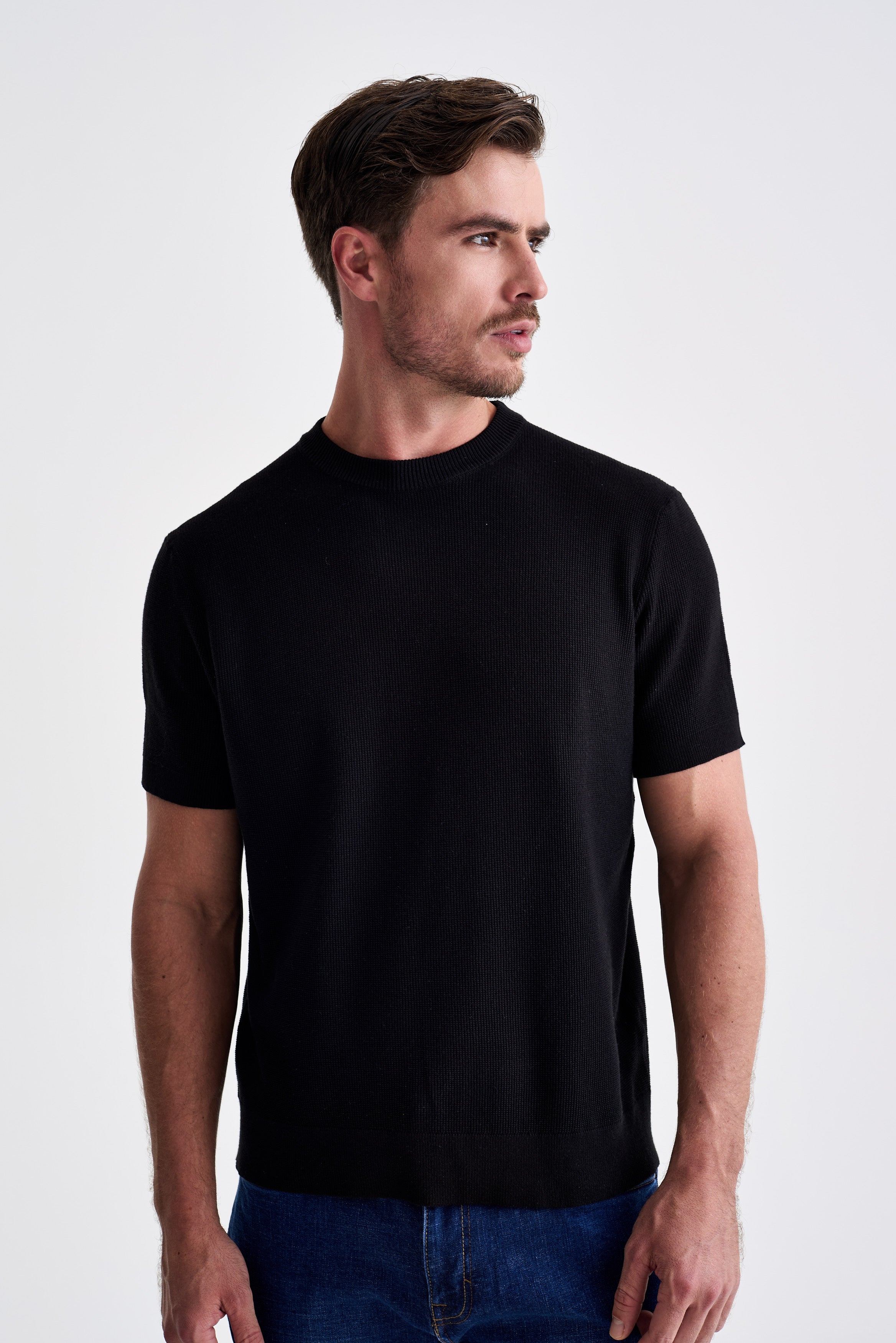 CAMISETA TRICOT TEXTURIZADA ANKOR