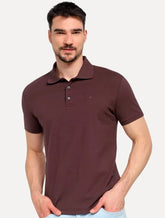POLO ELLUS PIQUET CLASSIC - MARROM