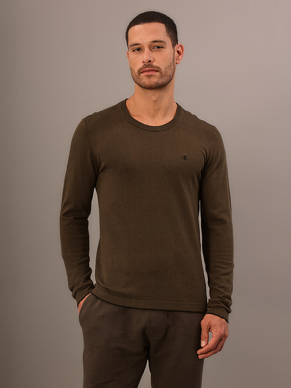 SUETER CALVIN KLEIN GOLA CARECA ALGODAO