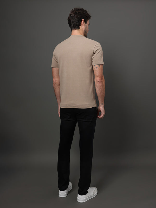 CAMISETA CALVIN KLEINK MASCULINA PIQUET PATCH BORRACHA
