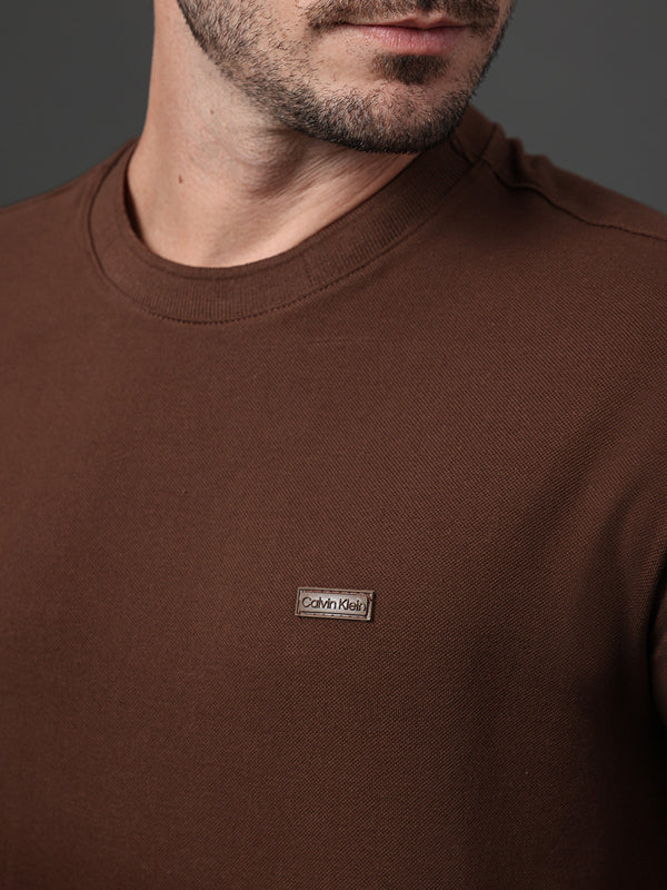 CAMISETA CALVIN KLEIN MASCULINA PIQUET PATCH BORRACHA