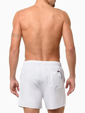 SHORT CALVIN KLEIN LISO COM LOGO LATERAL BRANCO