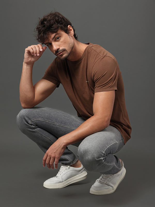 CAMISETA CALVIN KLEIN MASCULINA LOGO MINIMALISTA