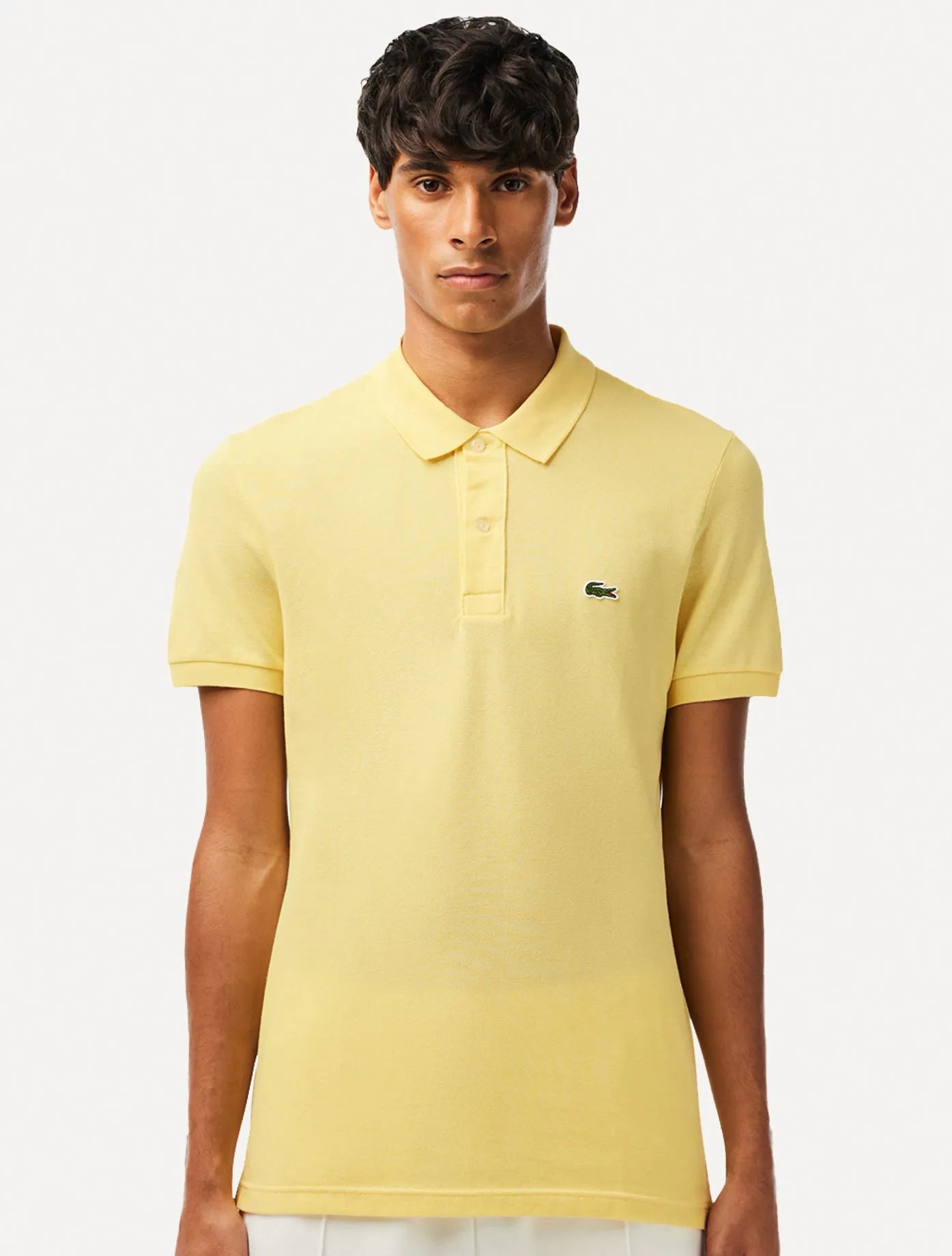 POLO LACOSTE SLIM FIT EM PETIT PIQUET