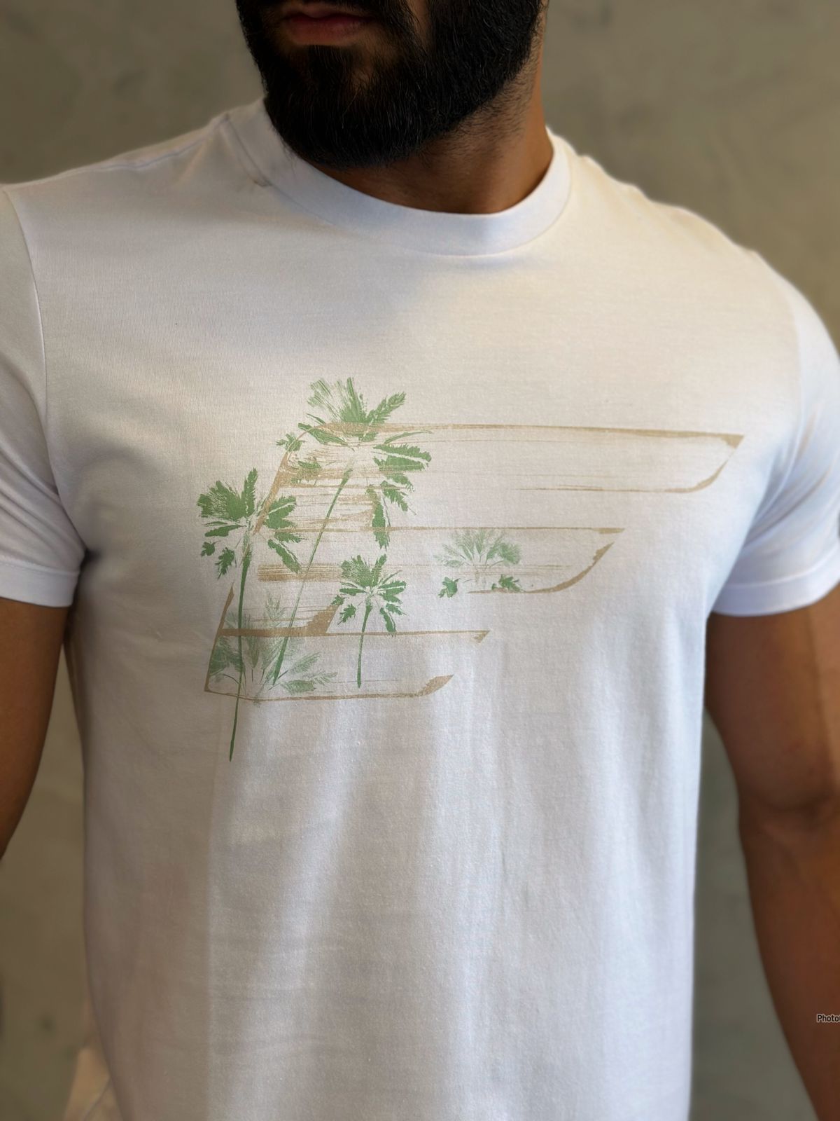 CAMISETA ELLUS FINE MAXI EASA TREES BRANCO