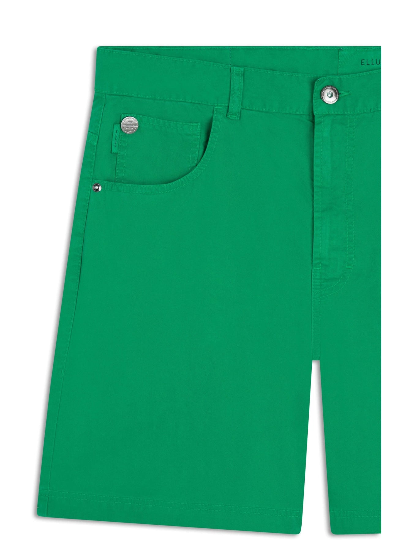 BERMUDA ELLUS COLOR TWILL LOOSE VERDE BANDEIRA