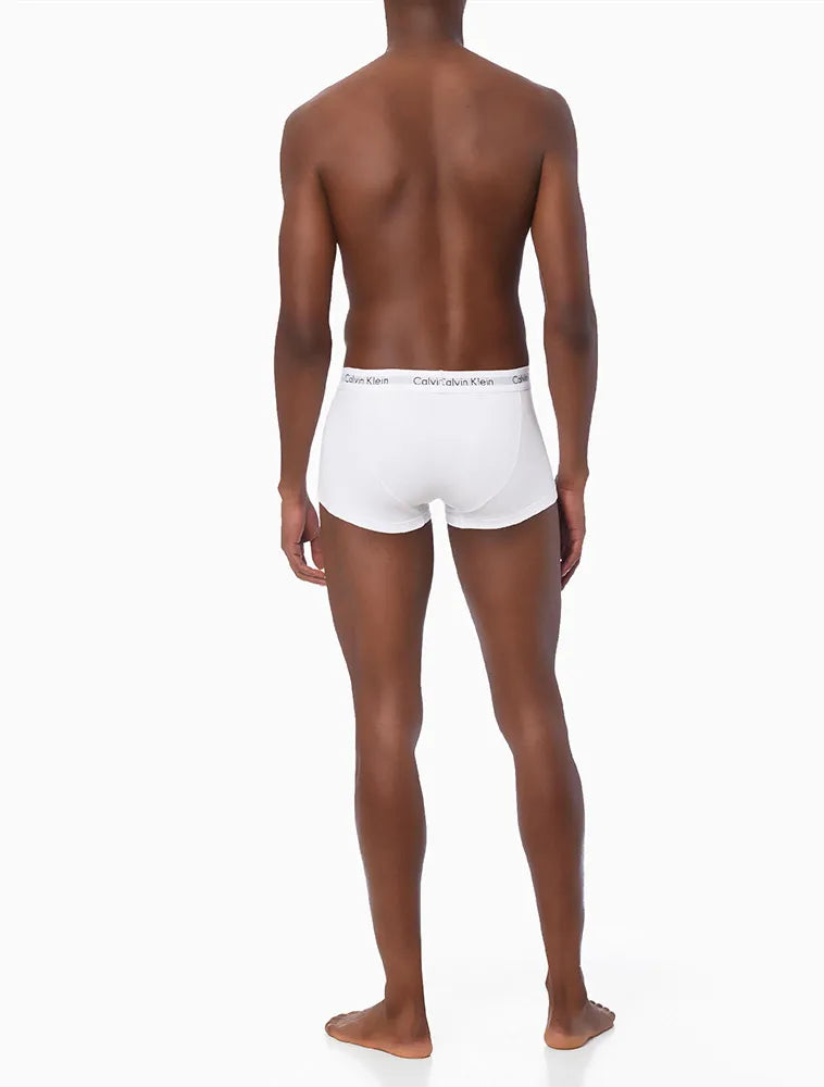 KIT 3 CUECAS CALVIN KLEIN LOW RISE TRUNK BRANCO