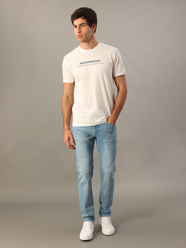 CALCA JEANS CALVIN KLEIN SKINNY 5 POCKETS AZUL CLARO