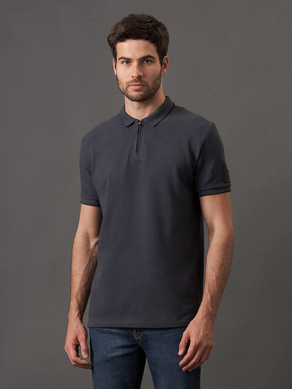 POLO CALVIN KLEIN MASCULINA PIQUET DESAGULHADO