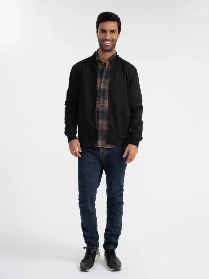 JAQUETA JAB MASCULINA BOMBER MOLETOM
