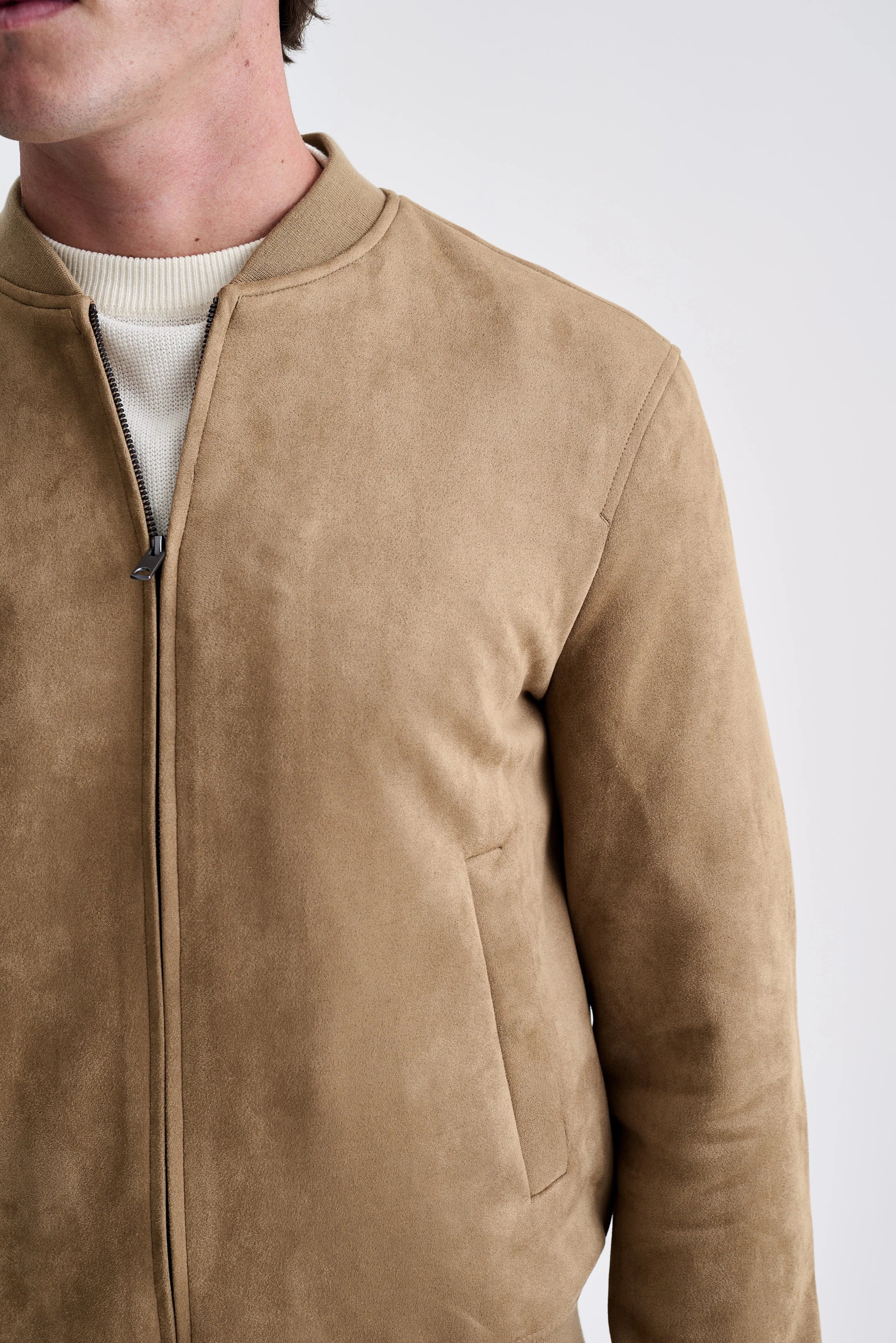 JAQUETA ANKOR BOMBER SUEDE