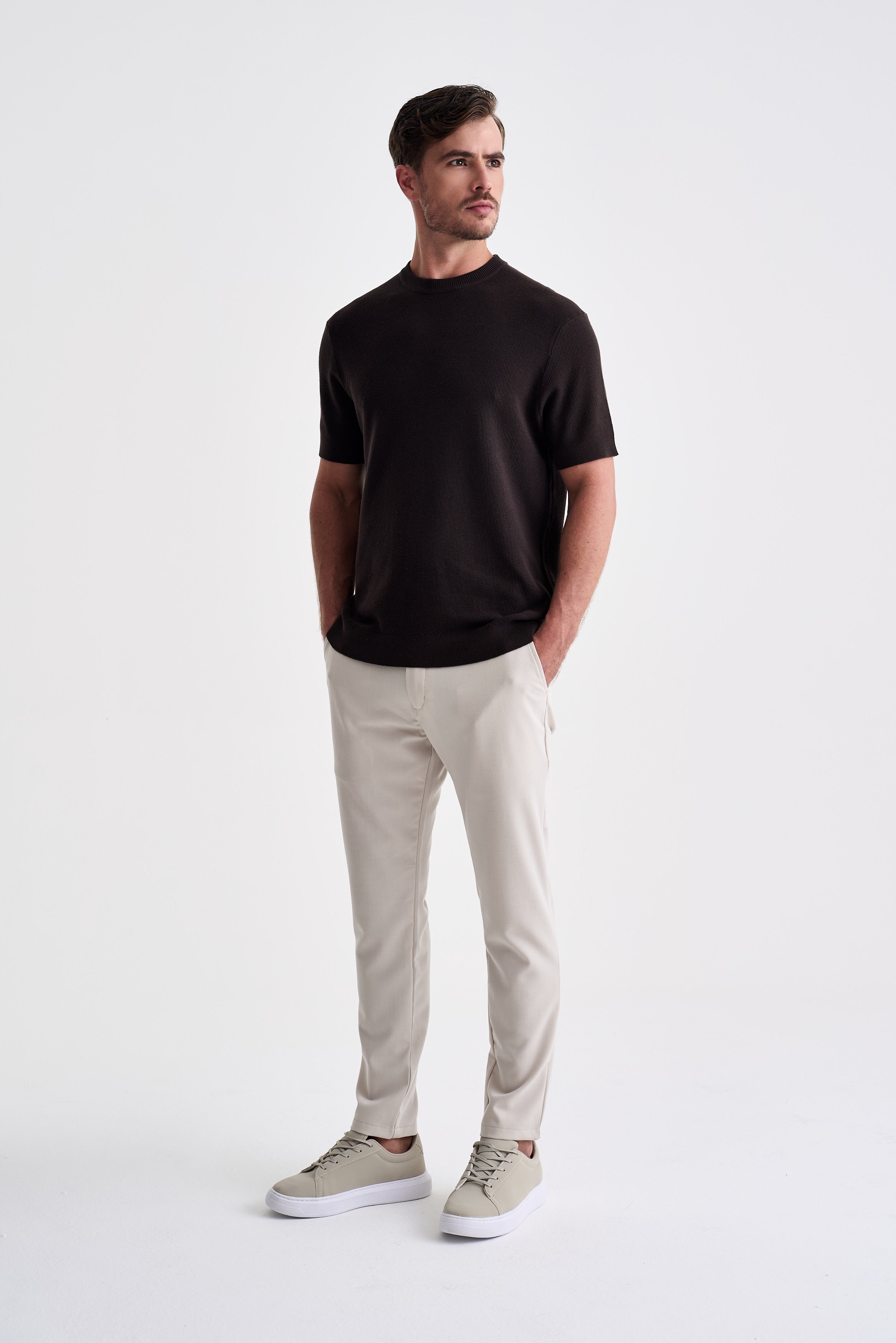 CAMISETA TRICOT TEXTURIZADA ANKOR