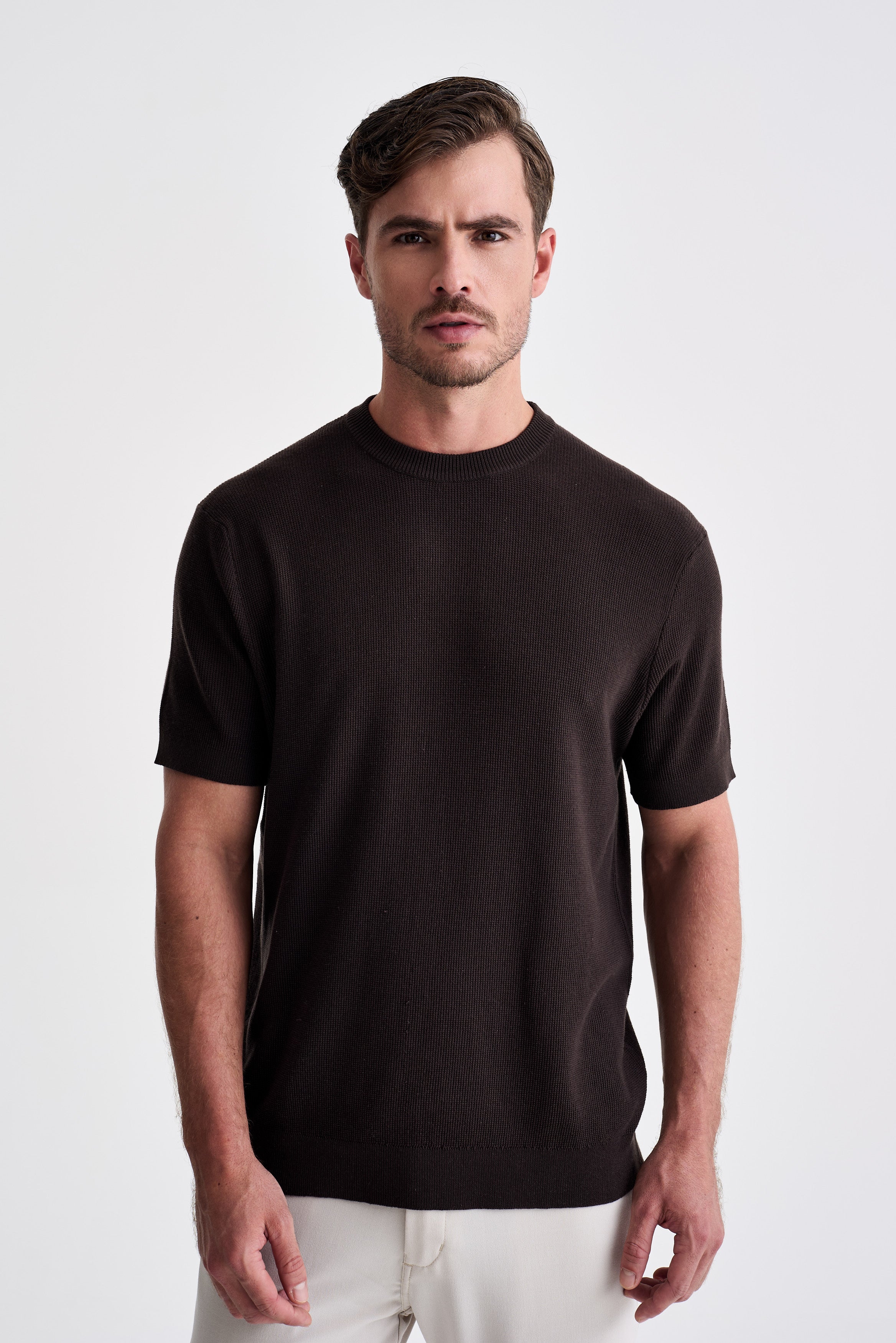 CAMISETA TRICOT TEXTURIZADA ANKOR