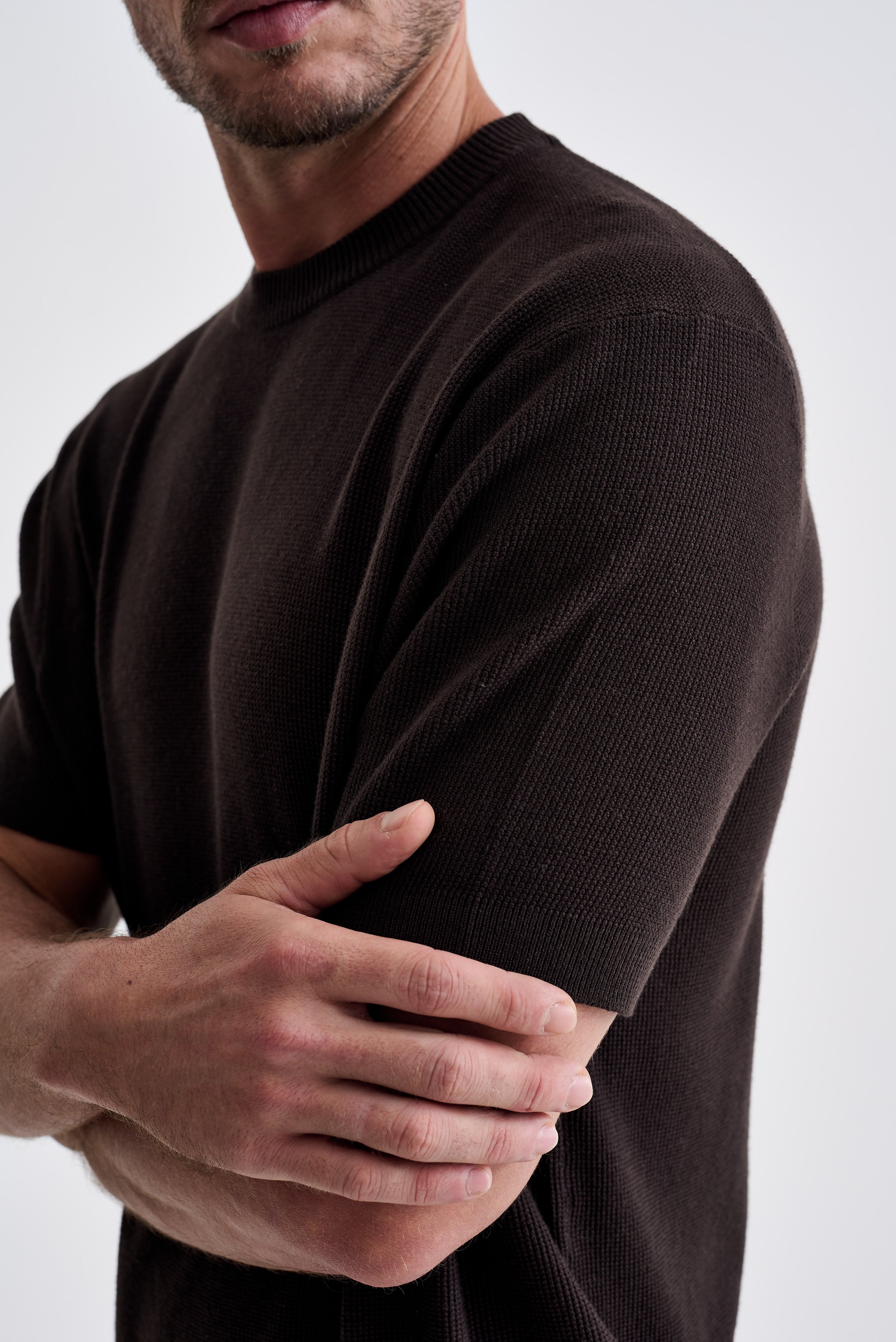 CAMISETA TRICOT TEXTURIZADA ANKOR