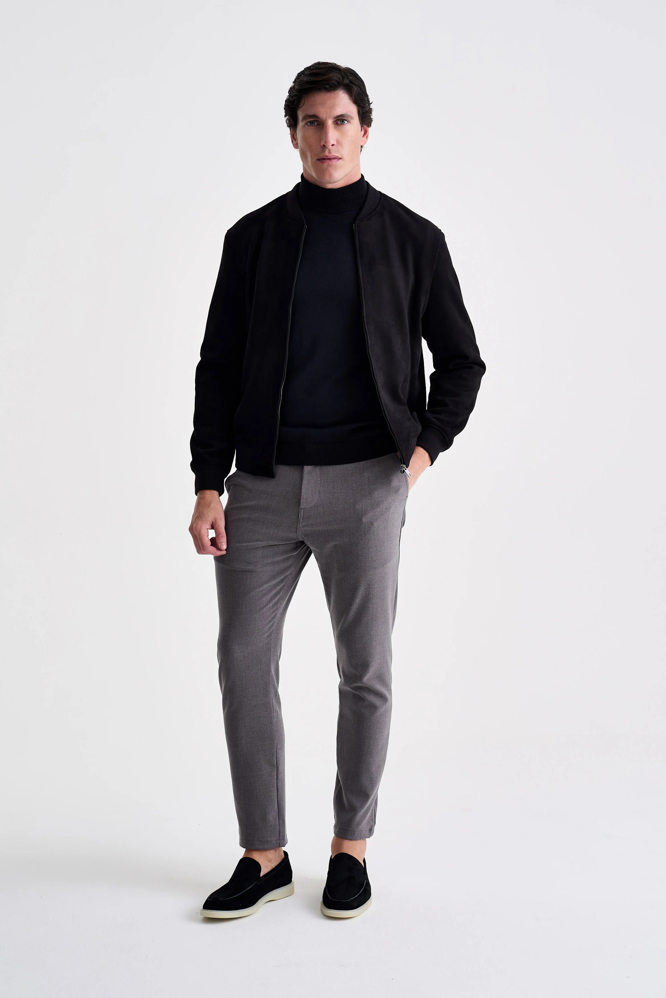JAQUETA ANKOR BOMBER SUEDE