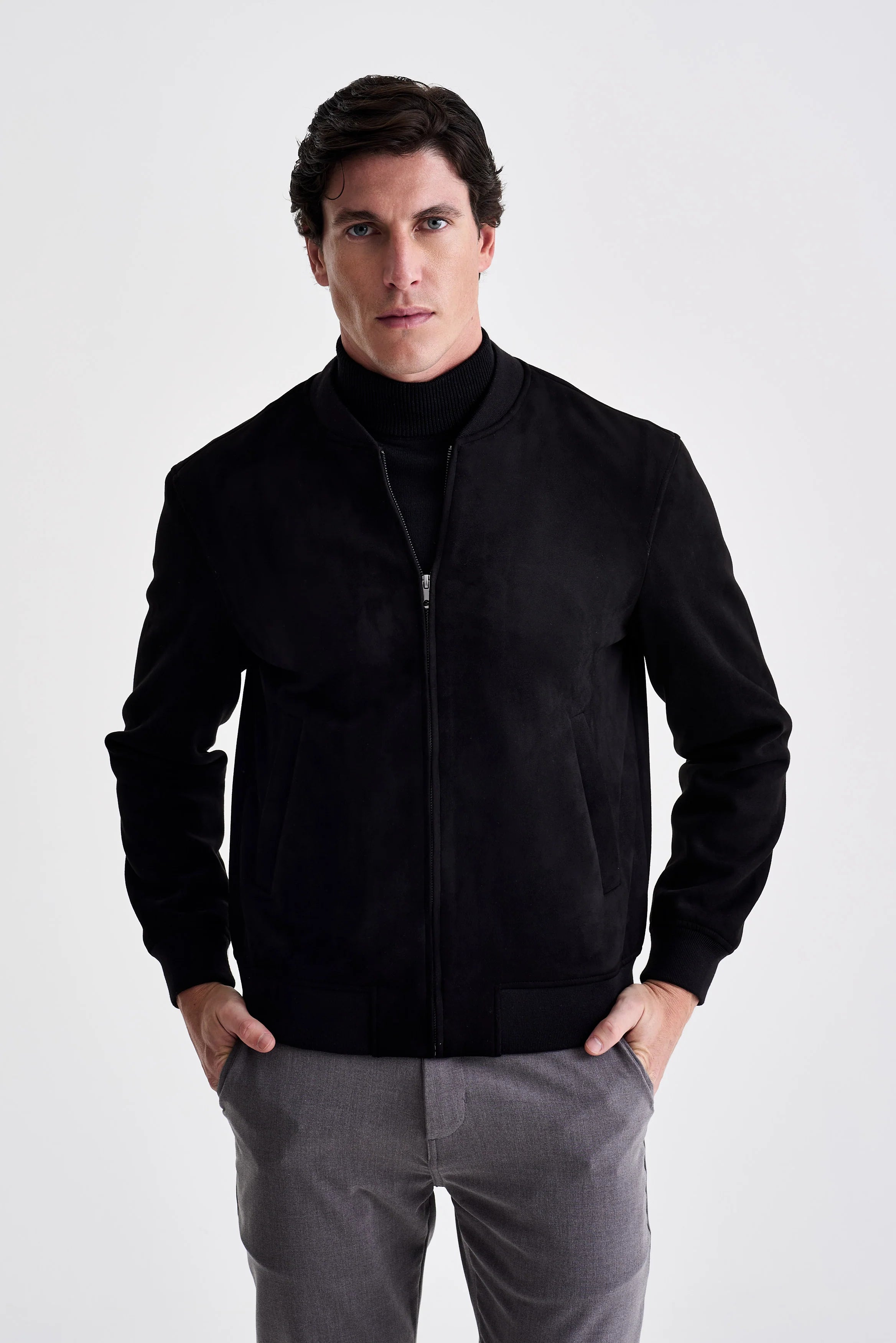 JAQUETA ANKOR BOMBER SUEDE