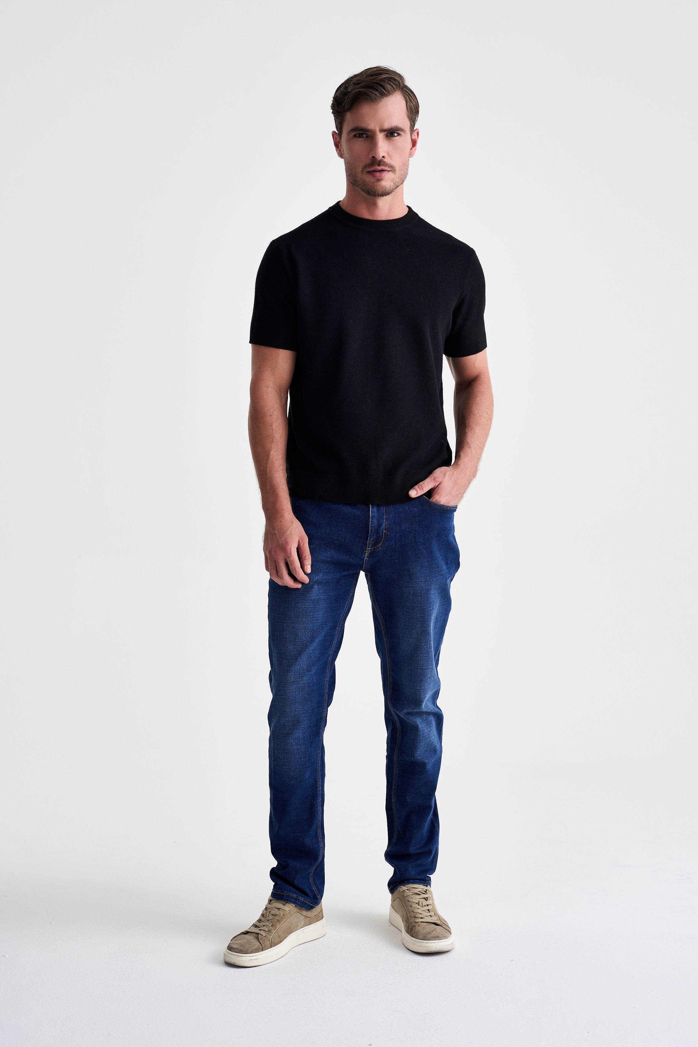 CAMISETA TRICOT TEXTURIZADA ANKOR