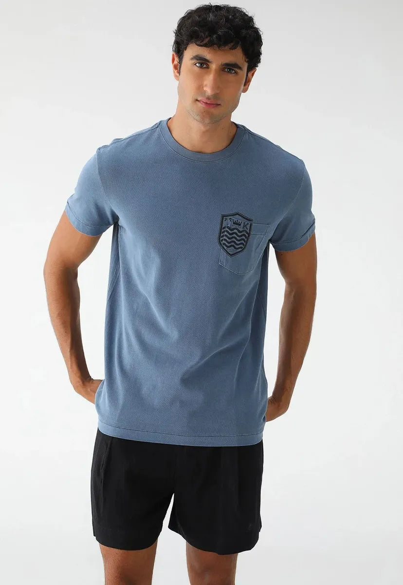 CAMISETA OSKLEN MASCULINA BOLSO BRASAO