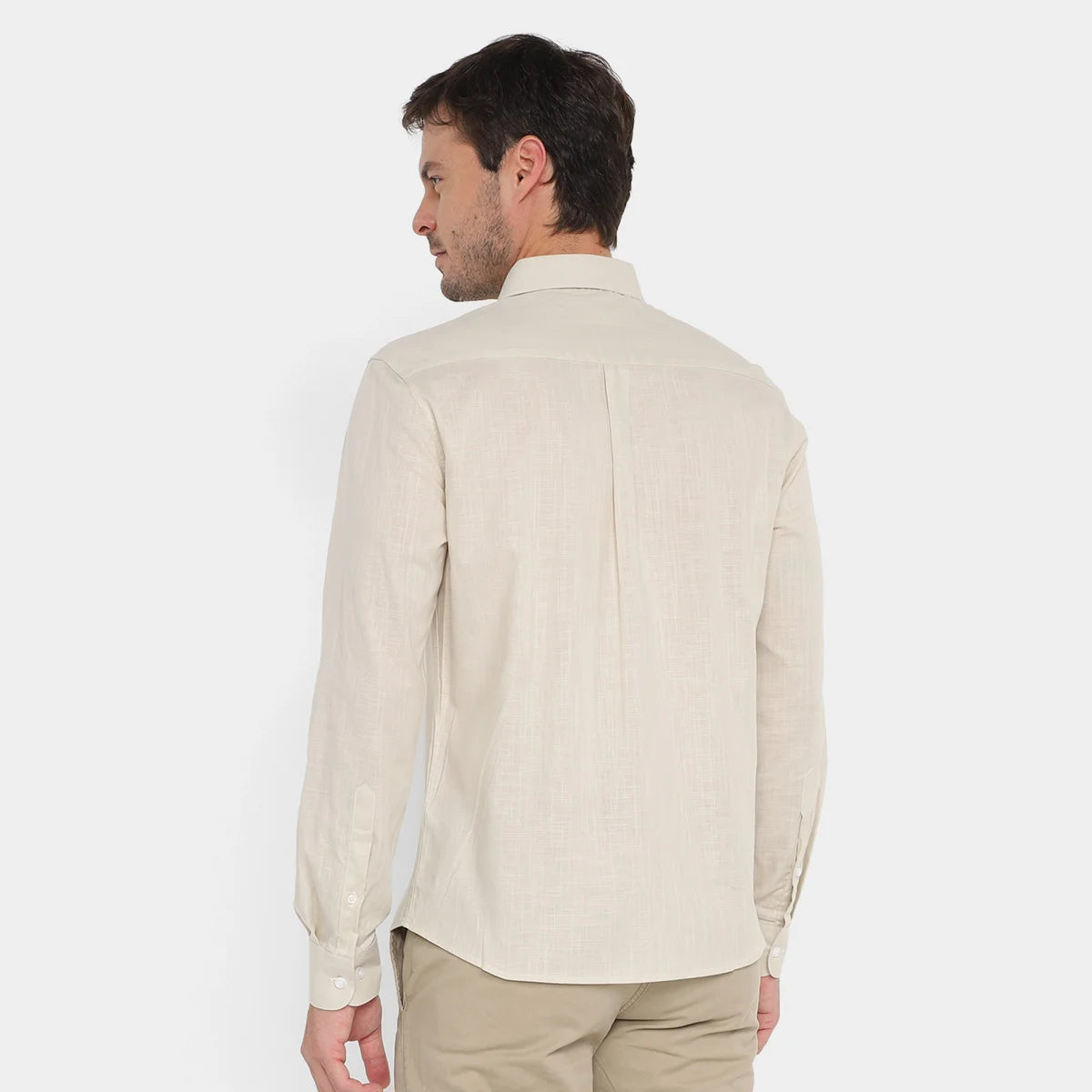 CAMISA ELLUS LINEN LIKE CLASSIC ITALIAN AREIA