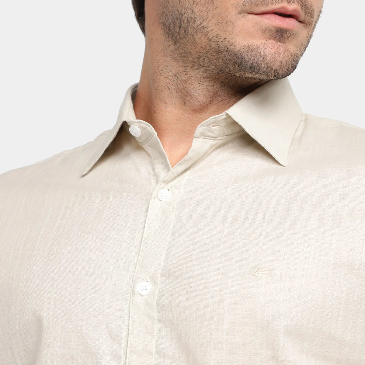 CAMISA ELLUS LINEN LIKE CLASSIC ITALIAN AREIA