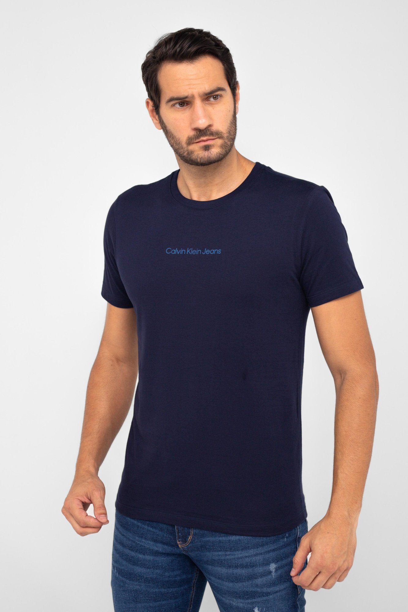 CAMISETA LOGO CENTRALIZADO MARINHO