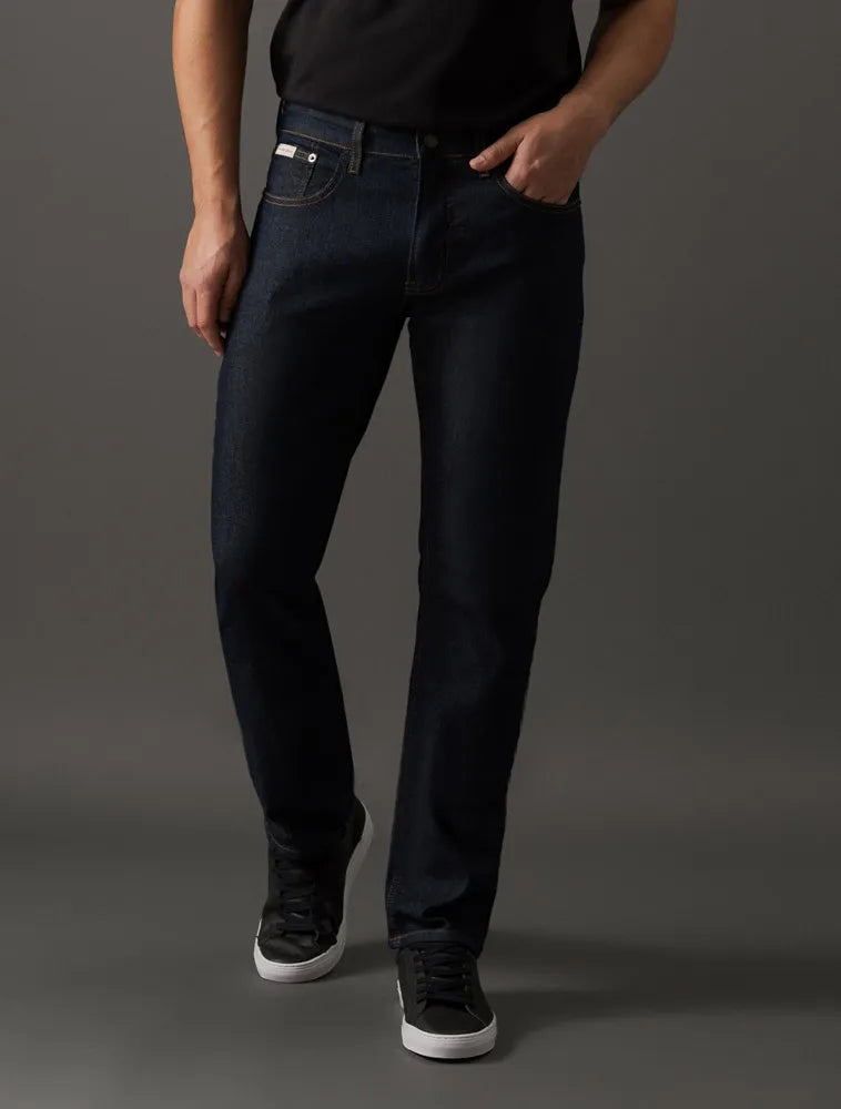CALCA CALVIN KLEIN JEANS MASCULINA SLIM AZUL MEDIO