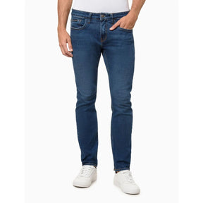 CALCA JEANS CALVIN KLEIN SKINNY FILI DUPLO MARINHO